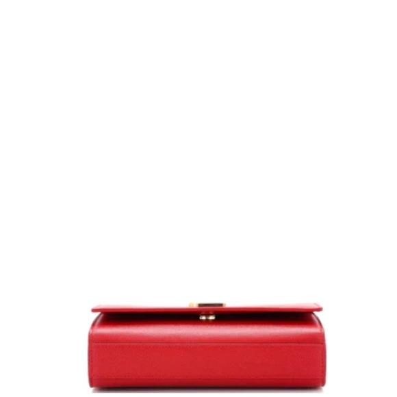 Rare! YSL SAINT LAURENT Grain De Poudre Small Monogram Kate in Red - Picture 6 of 16